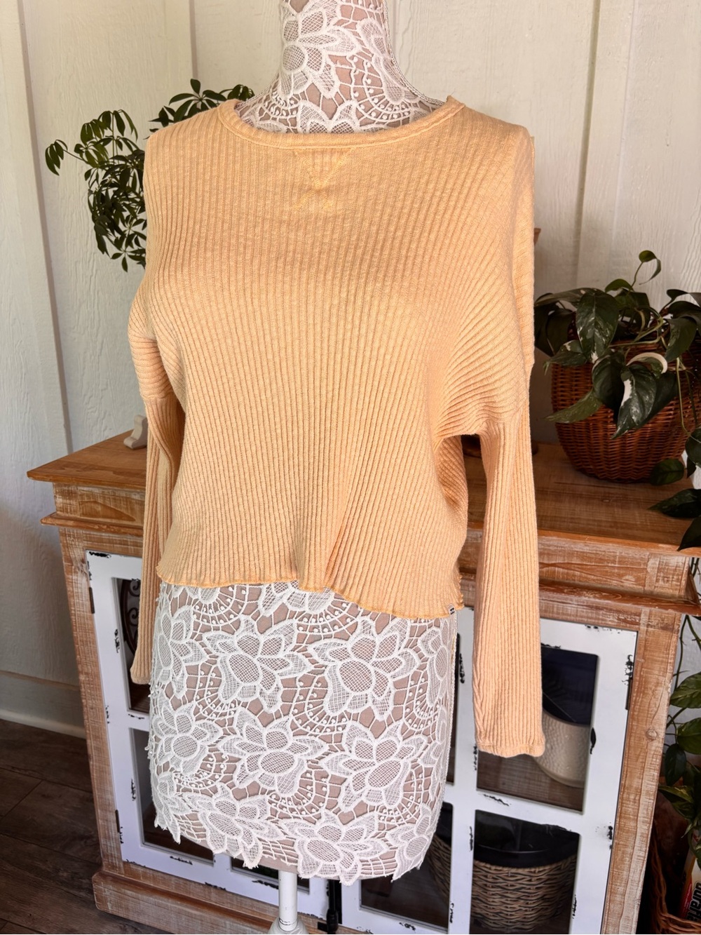 Billabong Ribbed Long-Sleeve Pullover Top